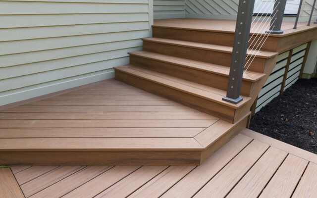 New Composite Front Porch and Stairs.